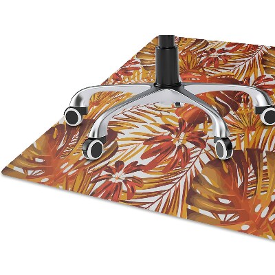 Alfombra para silla de escritorio Hojas ardientes