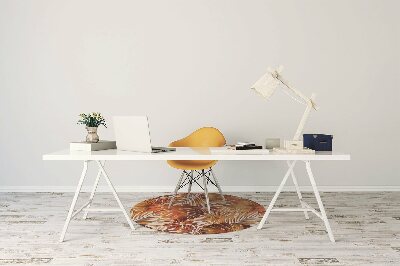 Alfombra para silla de escritorio Hojas ardientes