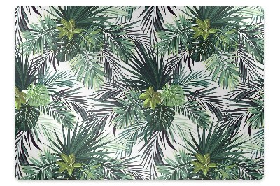 Alfombra para silla de escritorio Hojas verdes