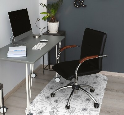 Alfombra para silla de escritorio Contornio de maków