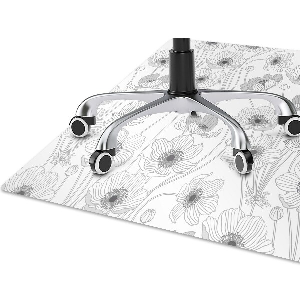 Alfombra para silla de escritorio Contornio de maków