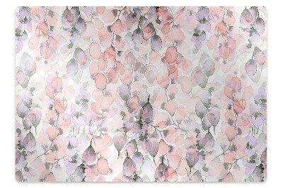 Alfombra para silla de escritorio Flores pintadas