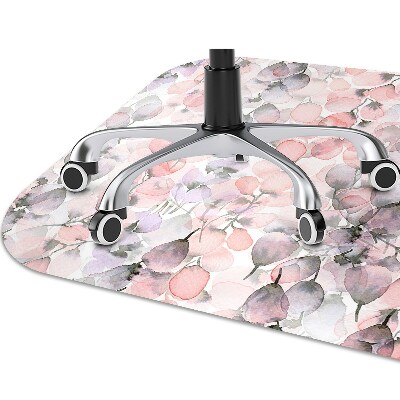 Alfombra para silla de escritorio Flores pintadas