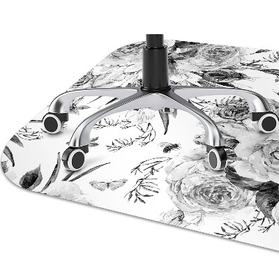 Alfombra para silla de escritorio Ramo de flores