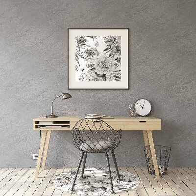 Alfombra para silla de escritorio Ramo de flores