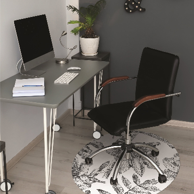 Alfombra para silla de escritorio Lirios