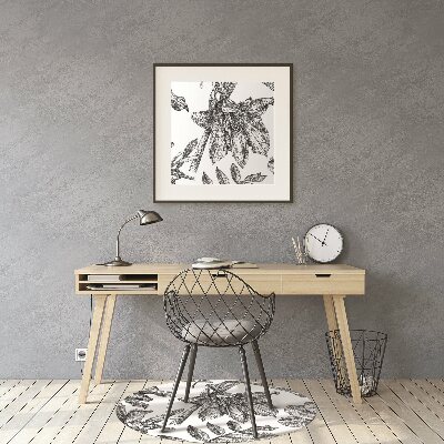 Alfombra para silla de escritorio Lirios