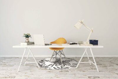 Alfombra para silla de escritorio Lirios