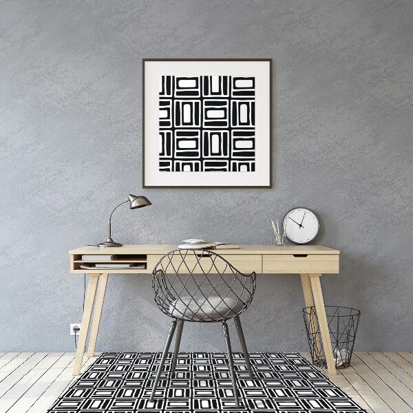 Alfombra para silla de escritorio Patrón geométrico