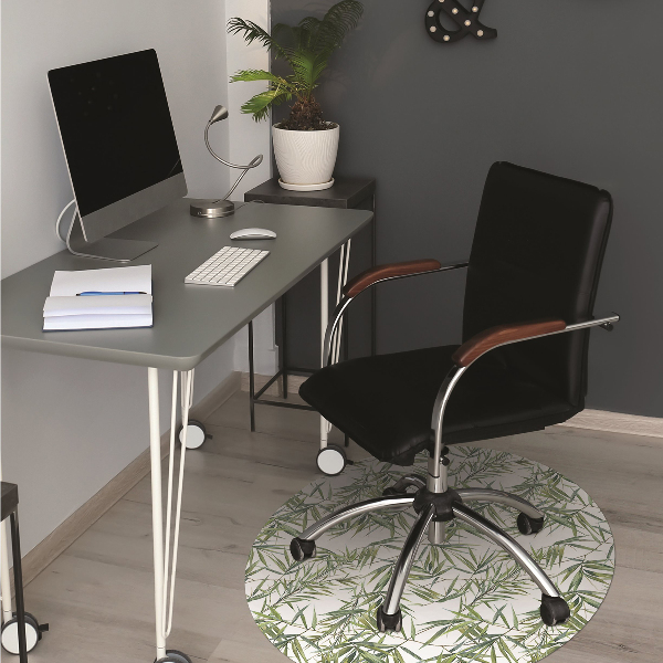 Alfombra para silla de escritorio Hojas exóticas