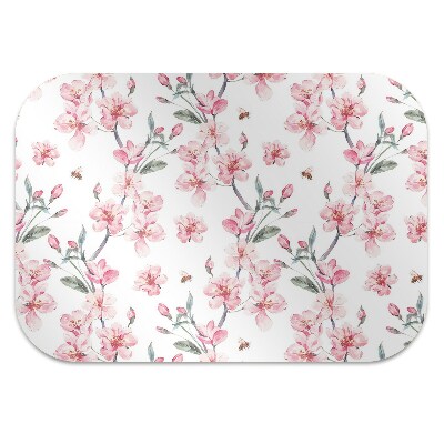 Alfombra silla ordenador Flores sutiles