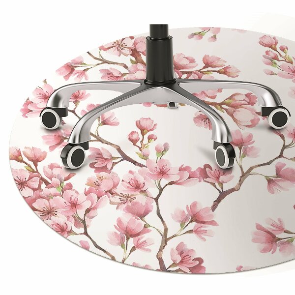 Alfombra silla ordenador Flor de cerezo