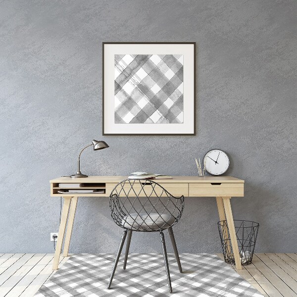 Alfombra silla ordenador Rejilla gris