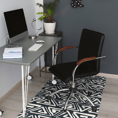 Alfombra silla ordenador Patrón geométrico