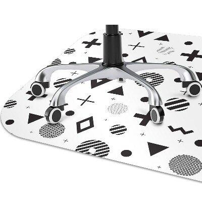 Alfombra para silla de escritorio Patrones geométricos