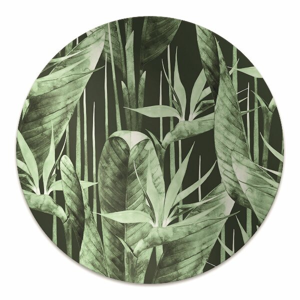 Alfombra silla ordenador Hojas oscuras