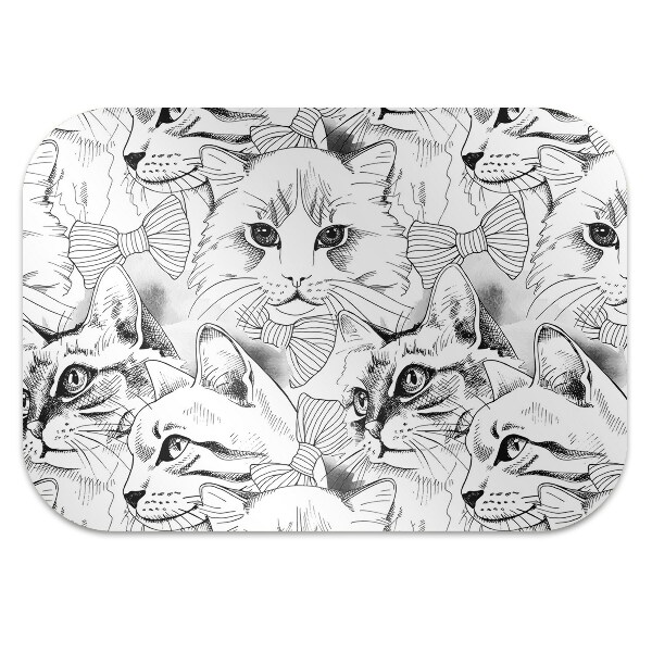 Alfombrilla para silla de escritorio Gatos dibujados