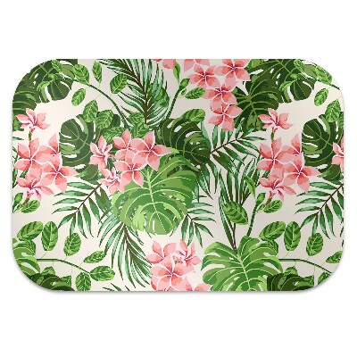 Alfombra silla escritorio Flores de hawaii