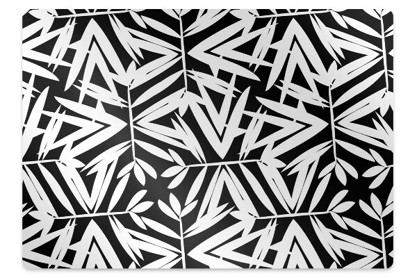 Alfombra para silla de escritorio Patrón en blanco y negro