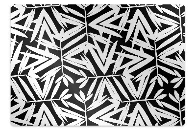 Alfombra para silla de escritorio Patrón en blanco y negro