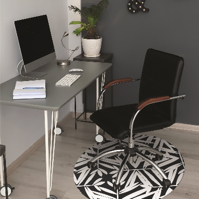 Alfombra para silla de escritorio Patrón en blanco y negro