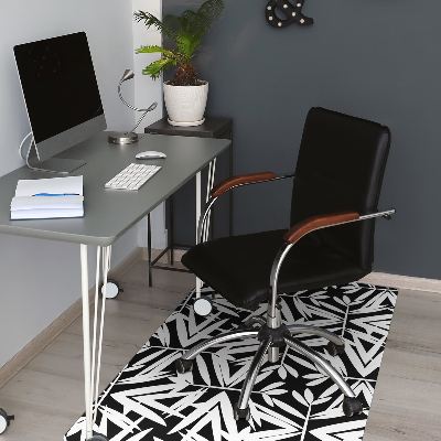 Alfombra para silla de escritorio Patrón en blanco y negro