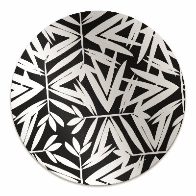 Alfombra para silla de escritorio Patrón en blanco y negro