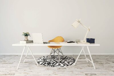 Alfombra para silla de escritorio Patrón en blanco y negro