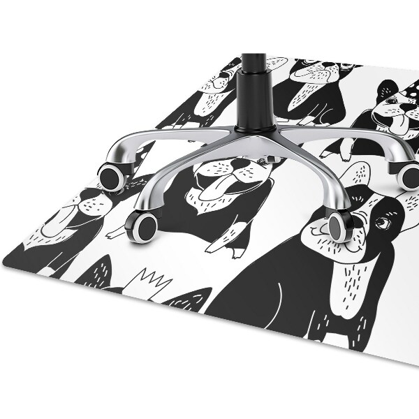 Alfombra silla ordenador Perros felices