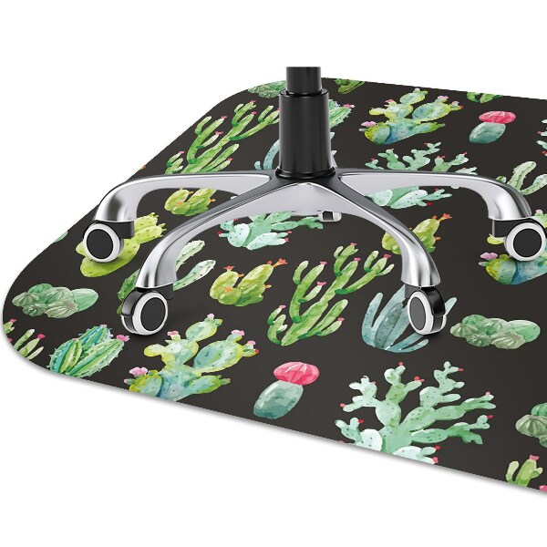 Alfombra silla ordenador Pequeños cactus