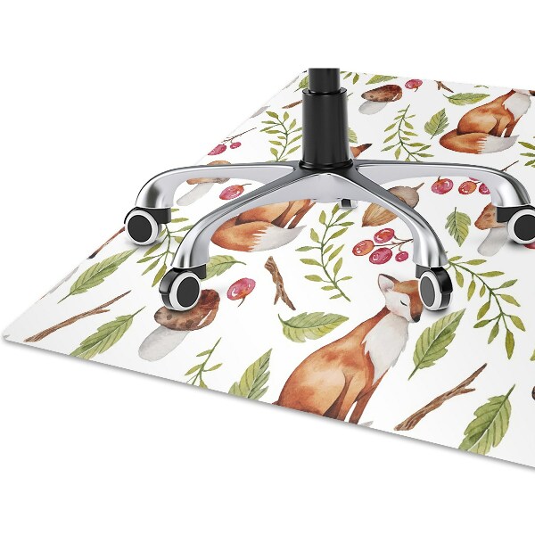 Alfombra silla ordenador Fruta de zorro y bosque