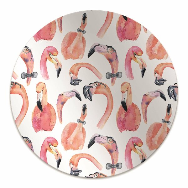 Alfombrilla para silla de escritorio Flamencos locos