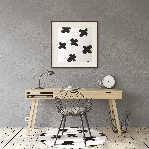 Alfombra silla ordenador X pinceladas