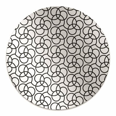 Alfombra silla ordenador Ruedas blancas y negras