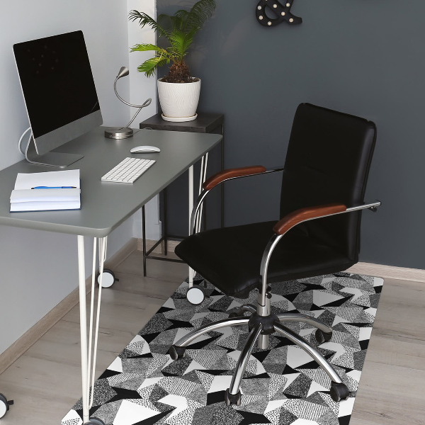 Alfombra para silla de escritorio Garabatos