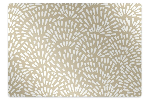 Alfombra silla ordenador Beige lágrimas boho