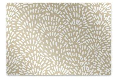 Alfombra silla ordenador Beige lágrimas boho