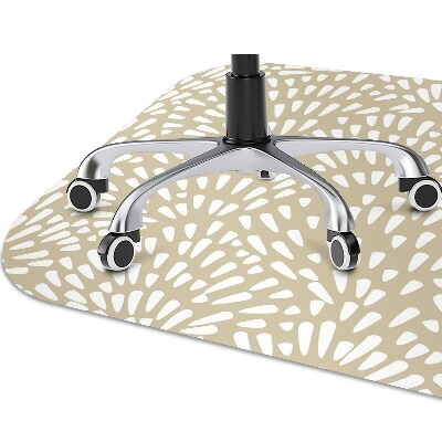 Alfombra silla ordenador Beige lágrimas boho