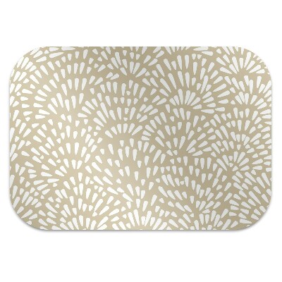 Alfombra silla ordenador Beige lágrimas boho