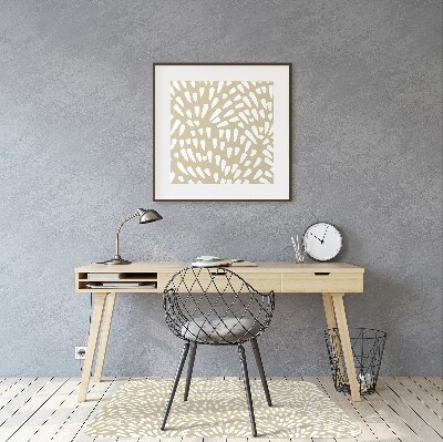 Alfombra silla ordenador Beige lágrimas boho