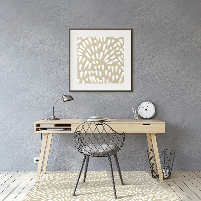 Alfombra silla ordenador Beige lágrimas boho