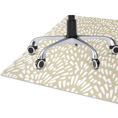 Alfombra silla ordenador Beige lágrimas boho