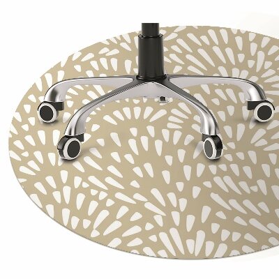 Alfombra silla ordenador Beige lágrimas boho