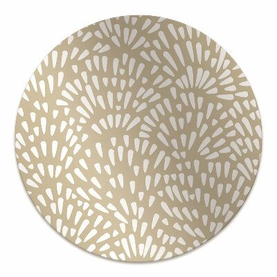 Alfombra silla ordenador Beige lágrimas boho