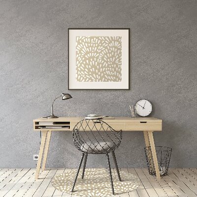 Alfombra silla ordenador Beige lágrimas boho