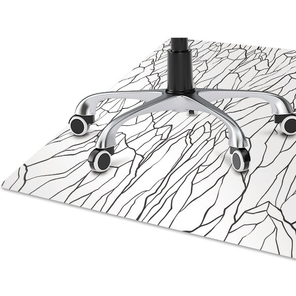 Alfombra silla ordenador Boceto de la montaña