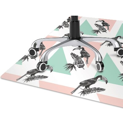 Alfombra silla ordenador Tucan con triángulos