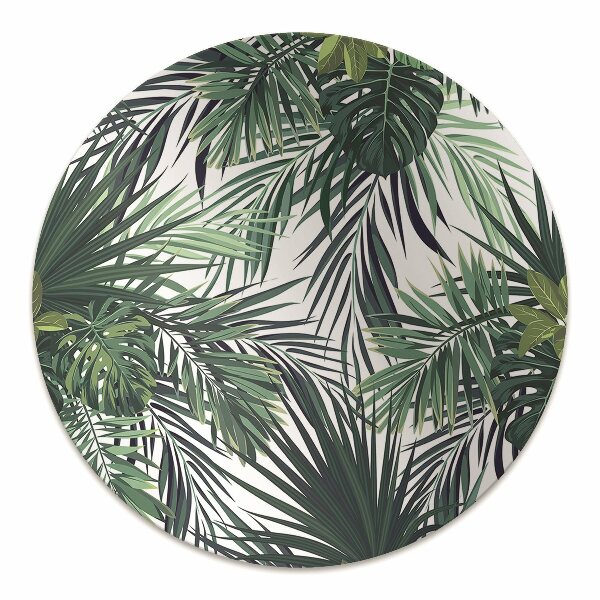 Alfombra silla ordenador Hojas tropicales