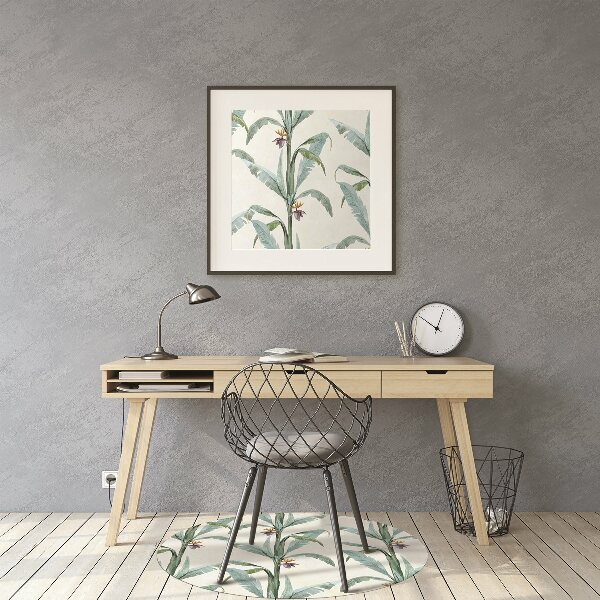 Alfombra para silla de escritorio Plantas tropicales