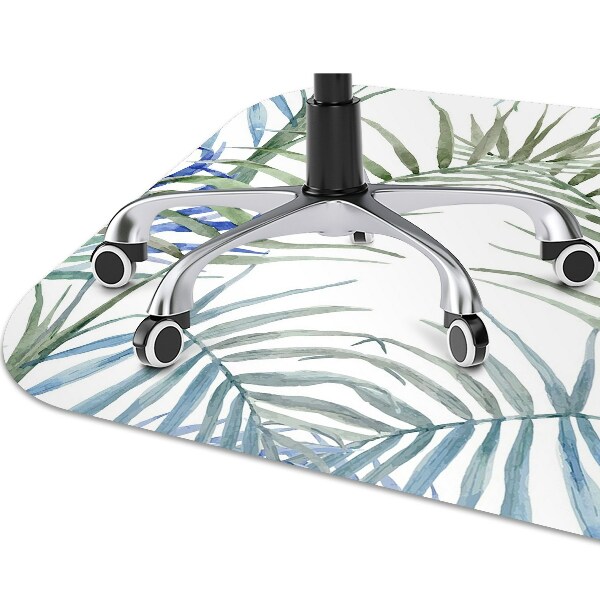Alfombra para silla de escritorio Hojas tropicales